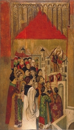 Huguet, Jaume - Erscheinung des Heiligen Michael im Schloss Sant'Angelo