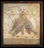 Römischer Meister - Stilleben mit hängenden Vögeln
