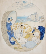 Wegener, Gerda - Das Plaudern am Strand in Dänemark
