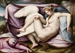 Buonarroti, Michelangelo, (Kopie) - Leda und der Schwan