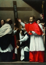Saraceni, Carlo - Die Aufstellung des heiligen Kreuzes mit dem heiligen Karl Borromäus