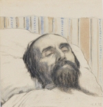 Kliun (Kljun), Iwan Wassiljewitsch - Malewitsch auf dem Sterbebett