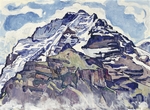 Hodler, Ferdinand - Das Jungfraumassiv von Mürren aus