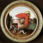 Brueghel, Pieter, der Jüngere - Der Mann mit dem Geldsack und seine Schmeichler