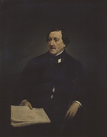 Hayez, Francesco - Porträt von Komponist Gioachino Antonio Rossini (1792-1868)