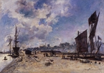Jongkind, Johan Barthold - Pier in Honfleur