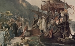 Zick, Alexander - Kaiser Friedrich II. empfängt bei Stolzenfels am Rhein seine Braut Isabella