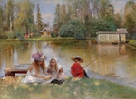 Makowski, Konstantin Jegorowitsch - Kinder am See