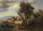 Franken, Paul von - Abend auf der Kura bei Tiflis