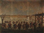 Thöny, Wilhelm - Übergang des Regiments über den Pruth