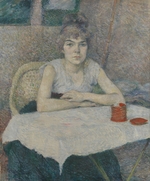 Toulouse-Lautrec, Henri, de - Junge Frau am Tisch (Poudre de riz)