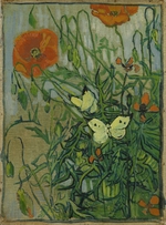 Gogh, Vincent, van - Schmetterlinge und Mohnblumen