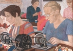 Filonow, Pawel Nikolajewitsch - Die Stoßarbeiterinnen der Fabrik Die Morgenröte