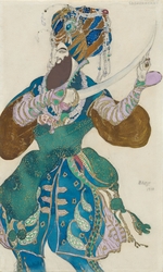 Bakst, Léon - Kostümentwurf zum Ballett Scheharazade von N. Rimski-Korsakow