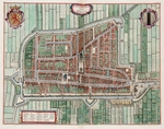 Unbekannter Künstler - Karte von Delft (Delfi Batavorum)