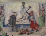 Ensor, James - Skelette kämpfen um einen Gehängten