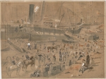 Landells, Robert Thomas - Einschiffung des Artilleriegutes an Bord von Argo. Balaklawa, Mai 1854
