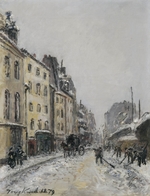 Jongkind, Johan Barthold - Rue du Faubourg-Saint-Jacques in Paris