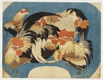 Hokusai, Katsushika - Die Hühnerschar
