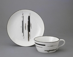 Suetin, Nikolai Michailowitsch - Tasse und Untertasse Suprematismus