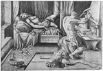Vico, Enea - Venus in der Schmiede des Vulkan
