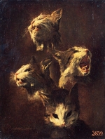 Snyders, Frans - Studien von Katzenköpfe