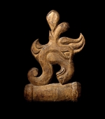 Frühe Kulturen des Altai, Hügelgrab Pazyryk - Zaumzeugschmuck in Form eines Elchkopfes