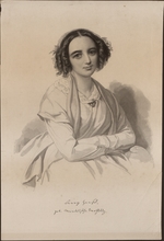 Unbekannter Künstler - Porträt von Komponistin Fanny Hensel geb. Mendelssohn (1805-1847)