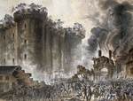 Houel, Jean Pierre Laurent - Der Sturm auf die Bastille am 14. Juli 1789