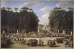 Garnier, Étienne-Barthélémy - Der Hochzeitszug von Napoleon I und Marie-Louise durchquert den Jardin des Tuileries am 2. April 1810