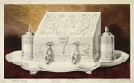 Werkstatt von Carl Edvard Bolin - Entwurf von Tintenfass in Form einer Schatulle. (Serie Mitgift der Großfürstin Maria Pawlowna)