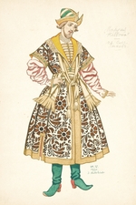 Bilibin, Iwan Jakowlewitsch - Kostümentwurf zur Oper Die Zarenbraut von N. Rimski-Korsakow