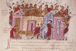 Unbekannter Künstler - Die Warägergarde (Miniatur aus der Madrider Bilderhandschrift des Skylitzes)