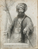 Unbekannter Künstler - Giovanni Battista Belzoni (1778-1823) Frontispiz aus: Narrative of the Operations and Recent Discoveries...