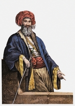 Unbekannter Künstler - Giovanni Battista Belzoni (1778-1823) Frontispiz aus: Viaggi in Egitto ed in Nubia