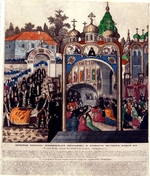 Russischer Meister - Die Bestattung von Bischof Mitrofan von Woronesch