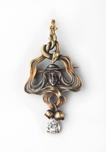 Russischer Meister, Manufaktur Fabergé - Anhänger-Brosche