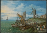 Brueghel, Jan, der Ältere - Die Mühle am Landungssteg