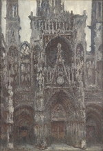 Monet, Claude - Die Kathedrale von Rouen. Das Portal von vorne gesehen