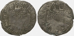 Numismatik, Russische Münzen - Münze (Srebrennik) des Großfürsten Wladimir Swjatoslawitsch (Revers: Embleme der Rurikiden)