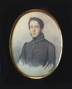 Unbekannter Künstler - Porträt des Komponisten Michail I. Glinka (1804-1857)