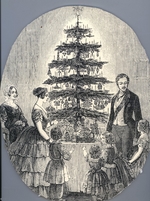 Unbekannter Künstler - Weihnachten mit Königin Victoria, Prinz Albert, ihren Kinder und Königinmutter, 1848 (aus Illustrated London News)