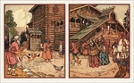 Bilibin, Iwan Jakowlewitsch - Illustration zum Märchen Der Goldfisch