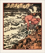 Bilibin, Iwan Jakowlewitsch - Illustration zum Märchen Der Goldfisch