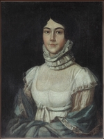 Unbekannter Künstler - Porträt von Maria Michajlowna Lermontowa (1795-1817)