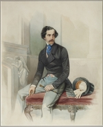 Hau (Gau), Wladimir (Woldemar) Iwanowitsch - Porträt von Alexei Arkadjewitsch Stolypin (Mongo) (1816-1858)