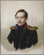 Klünder, Alexander Iwanowitsch - Porträt von Dichter Michail Jurjewitsch Lermontow (1814-1841)