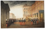 Zichy, Mihály - Parade vor dem Anitschkow-Palast in Petersburg