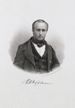 Unbekannter Künstler - Porträt von Fürst Wladimir Fjodorowitsch Odojewski (1803-1869)