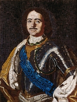 Lomonossow, Michail Wassiljewitsch - Porträt von Kaiser Peter I. der Große (1672-1725)